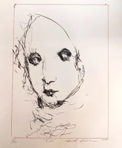 Kuutti Lavonen, Vivi, litografia 62 x 47 cm, 2025