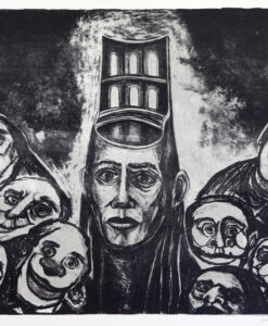 Ben Allal Ayad, Muistojen portti 2006, kivilitografia, 64 cm x 86,5 cm
