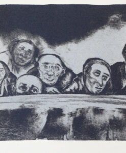 Ben Allal Ayad, Kurkistajat 2004, kivilitografia, 24 cm x 59 cm