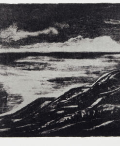 Ben Allal Ayad, Siilisaari 2004, kivilitografia, 23,5 cm x 58,5 cm