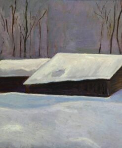 Ben Allal Ayad, Kaamos 2001, Öljy kankaalle, 50 cm x 70 cm